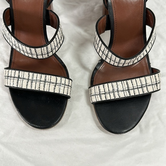 Cole Haan Signature Ankle Strap Snakeskin Scales Leather Heeled Sandals, 8B - Picture 2 of 9